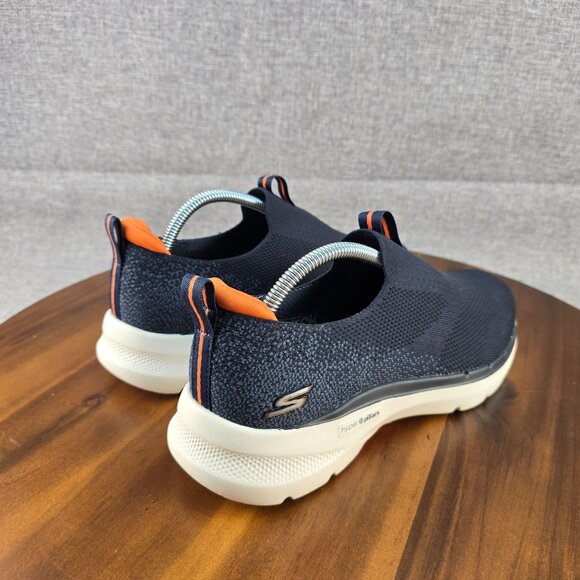 Skechers Go Walk Hyper Pillar Slip-On Shoes Us 8 Navy Blue Orange Men Textile Ma - Picture 9 of 14